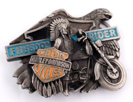1993 Harley Davidson Gürtelschnalle Indianer Emailliert USA