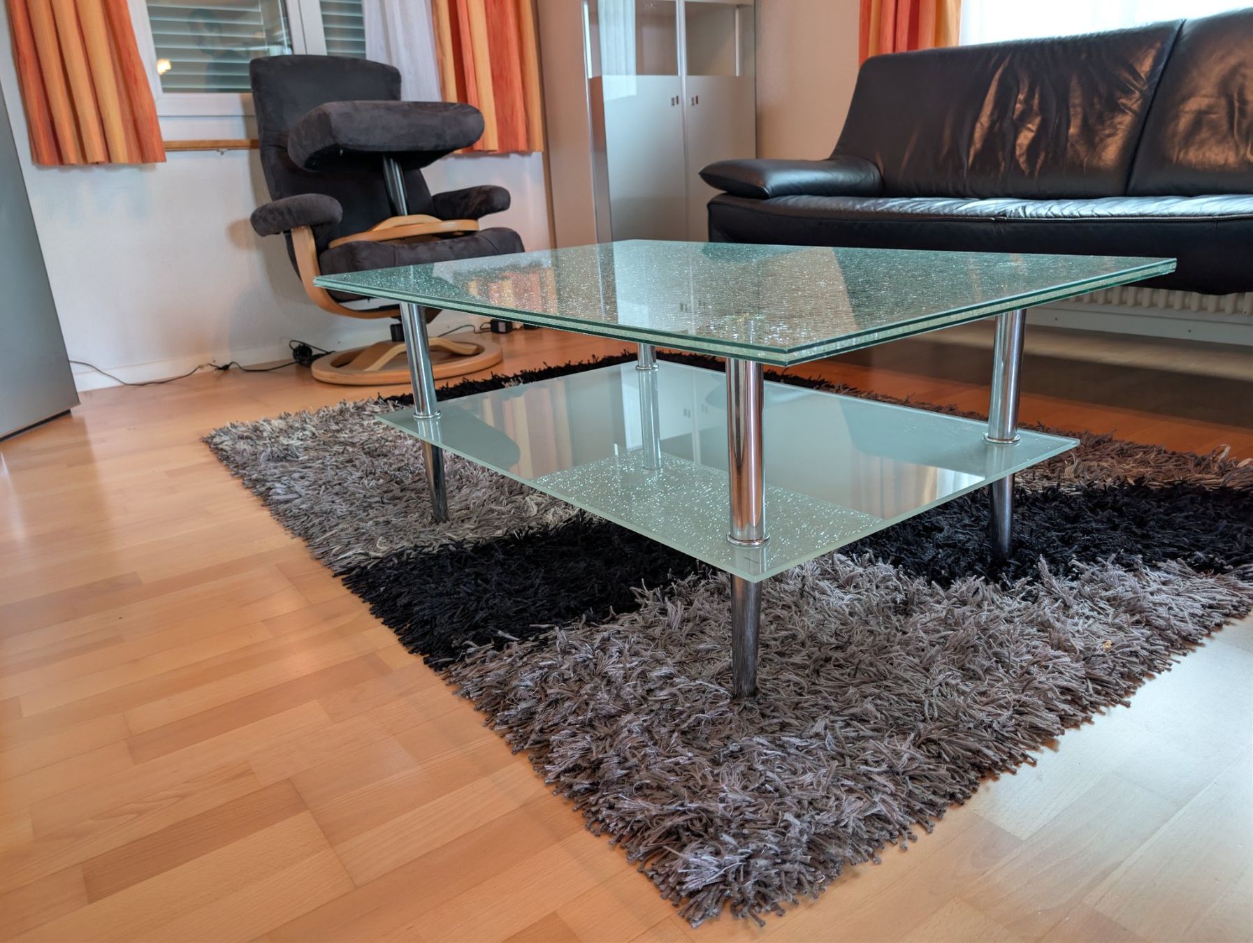 Tische: Couchtisch Glas Metall Gestell – Gebraucht aus Wald AR von Need2speed 1