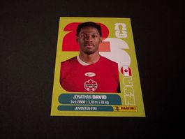 Panini FIFA Fussball WM 2026 Sticker Jonathan David CAN 20