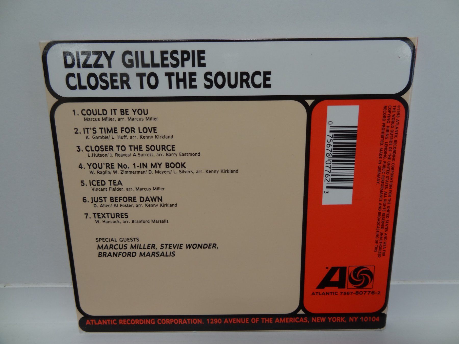 CDs: Dizzy Gillespie - Closer To The Source CD – Gebraucht aus luzern von musicandart 1