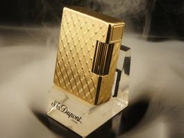 S.T. Dupont Feuerzeug 20 Mikron vergoldet & Garantie