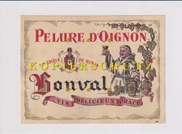 Etikette für Wein - Pelure d'Oignon "Bonval" /bd
