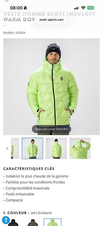 Giacche: Veste Scott  – Nuovo e nell'imballaggio originale da Lausanne venduto da zailuf