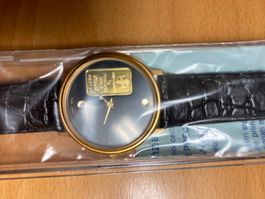Armbanduhr mit 1g Goldbarren (Raiffeisen) ungetragen OVP