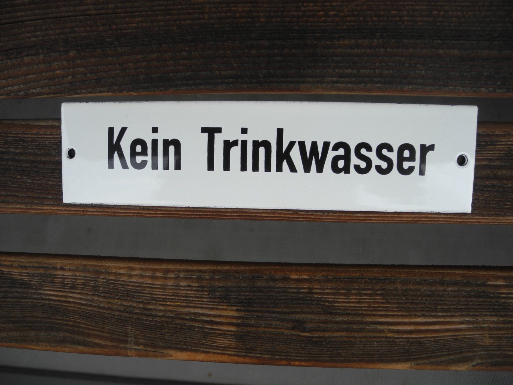 Insegne: KEIN TRINKWASSER – Nuovo (secondo la descrizione) da Reinach AG venduto da Huckleberrysix