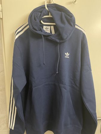 Adidas 3-Stripes Hoody, Navy, Size L, Brand New! Perfect