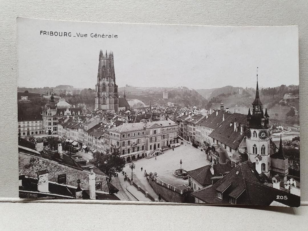 Ansichtskarten: FRIBOURG  -  Vue générale – Gebraucht aus Delémont von Domdom1