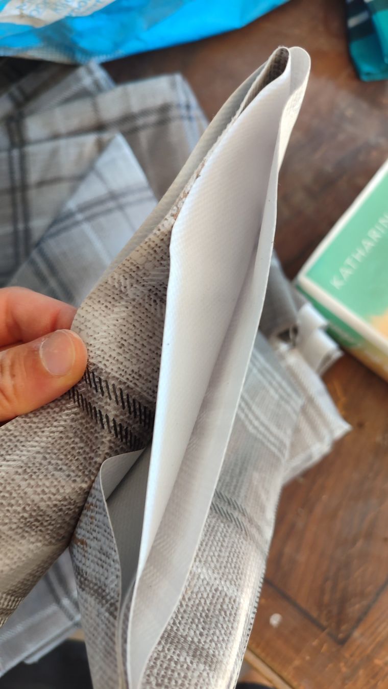 Tessuti: Plastik-Tischtuch, Stoff-Optik, grau, Schutz-Abdeckung – Nuovo (secondo la descrizione) da Brüttisellen venduto da nic_xm7s 1