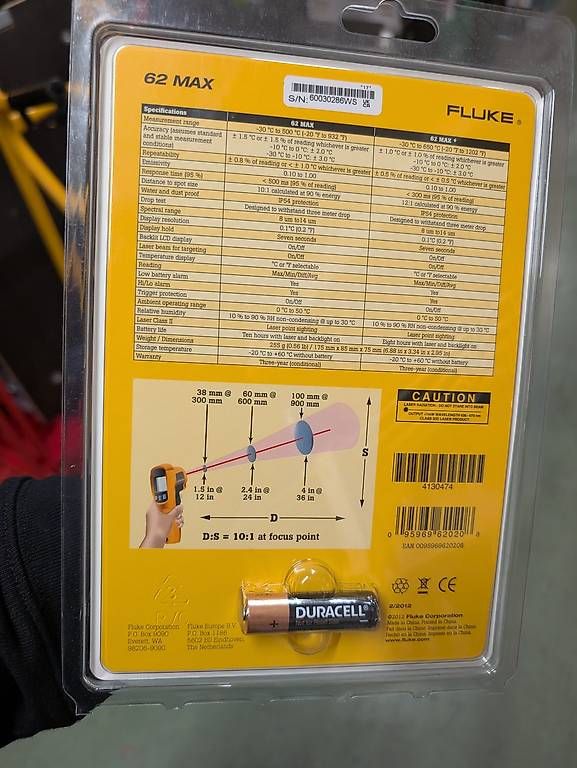 Sonstiges für Haushalt & Wohnen: Fluke 62 Max Infrarot Thermometer - Neu – Gebraucht aus Zürich von IT_CAT 1