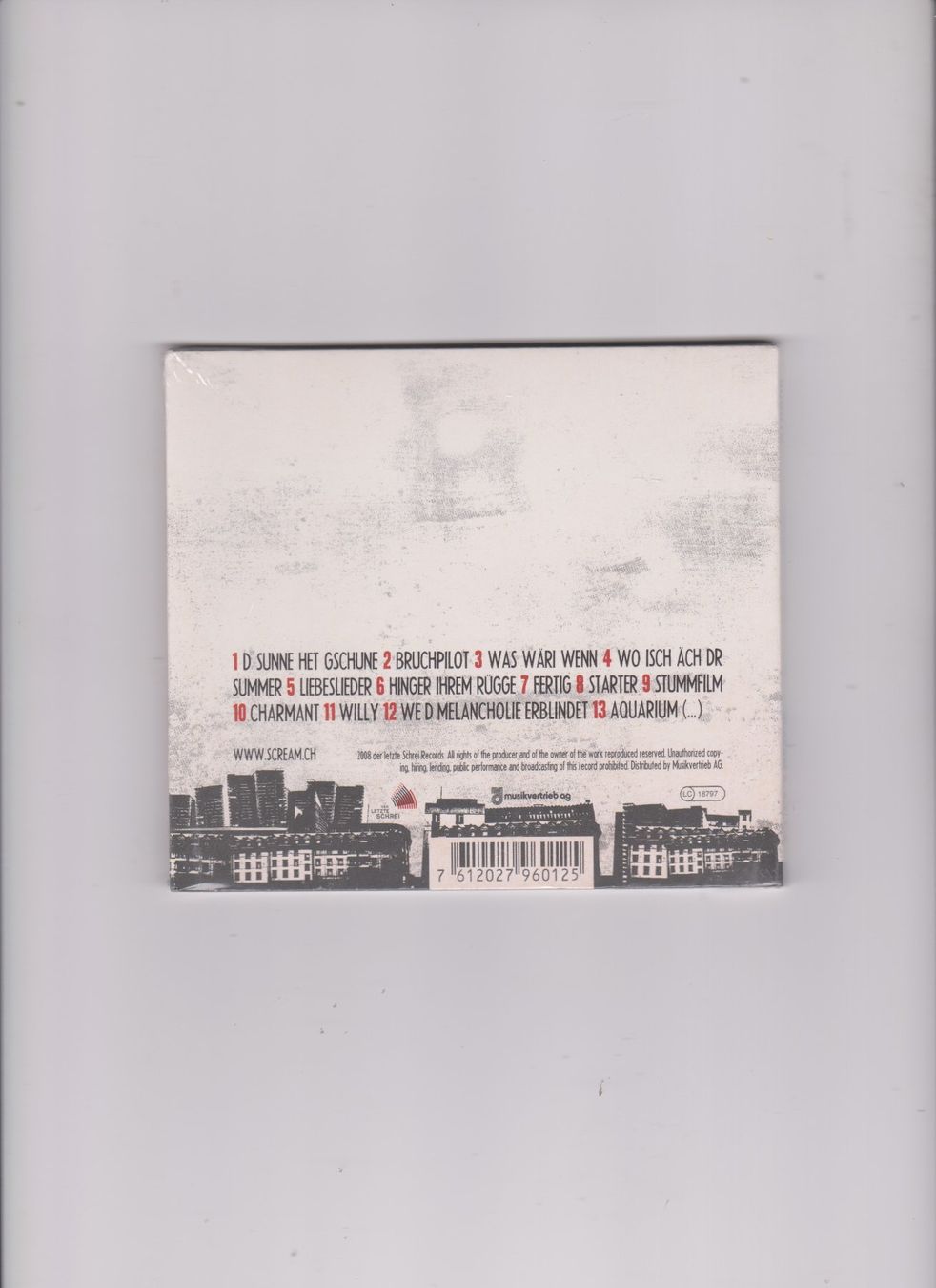CD: CD Scream H.A.L.L.O.  Swiss music - NEUF – Nuovo e nell'imballaggio originale da Bex venduto da Canouille 1