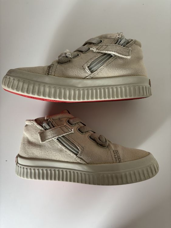 Camper Schuhe für Jungen: Camper Kids Canvas Sneakers beige Stoff rot 28 – Gebraucht aus Rebstein von wendy321meins 6