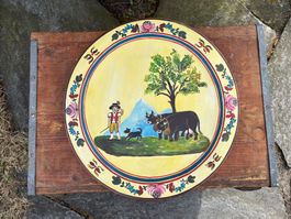 schöner bemalter Appenzeller Holzteller