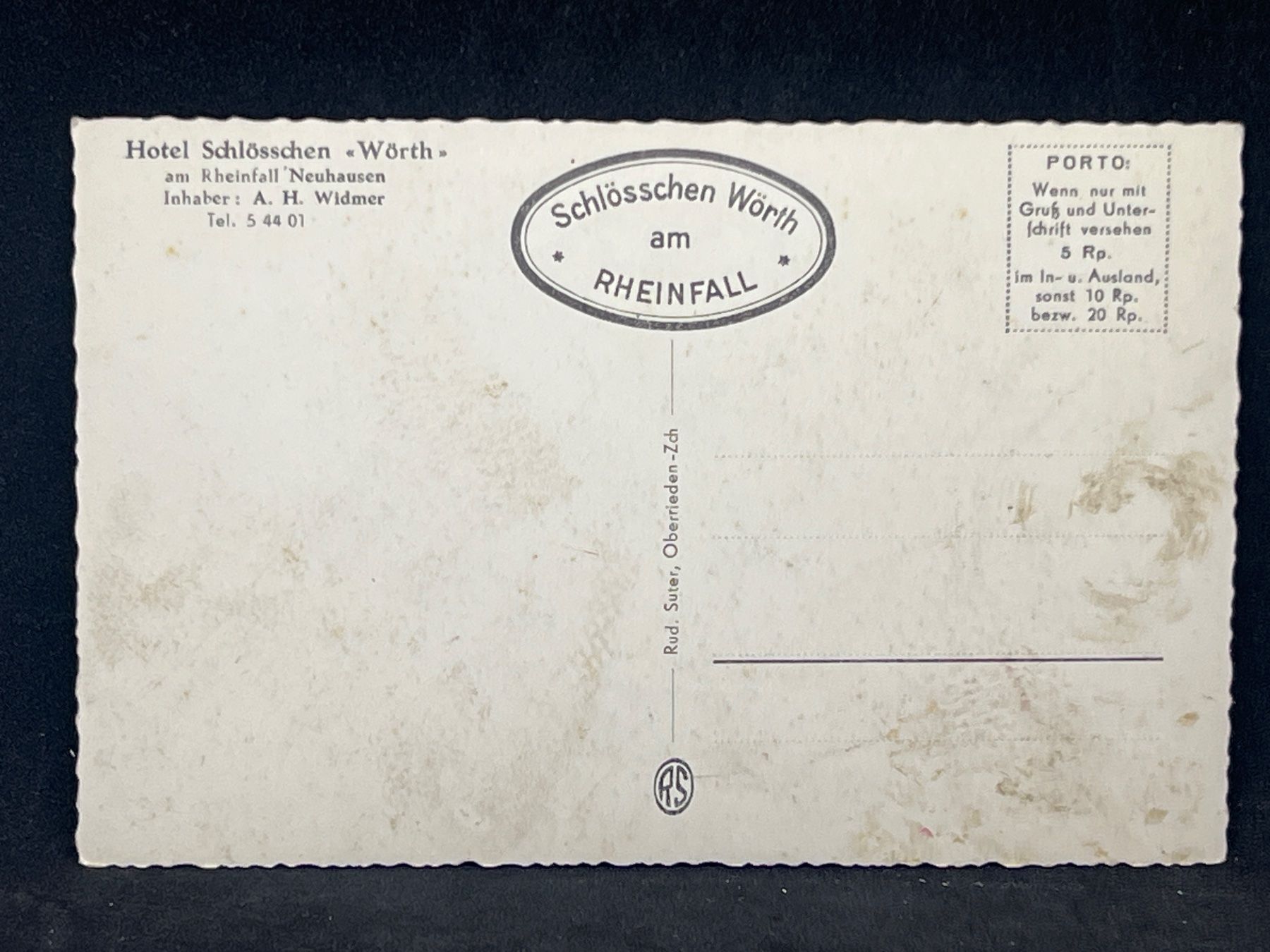 Cartoline postali: Ansichtskarte: 1304 Der Rheinfall – Usato da Widnau venduto da Brusi9 1