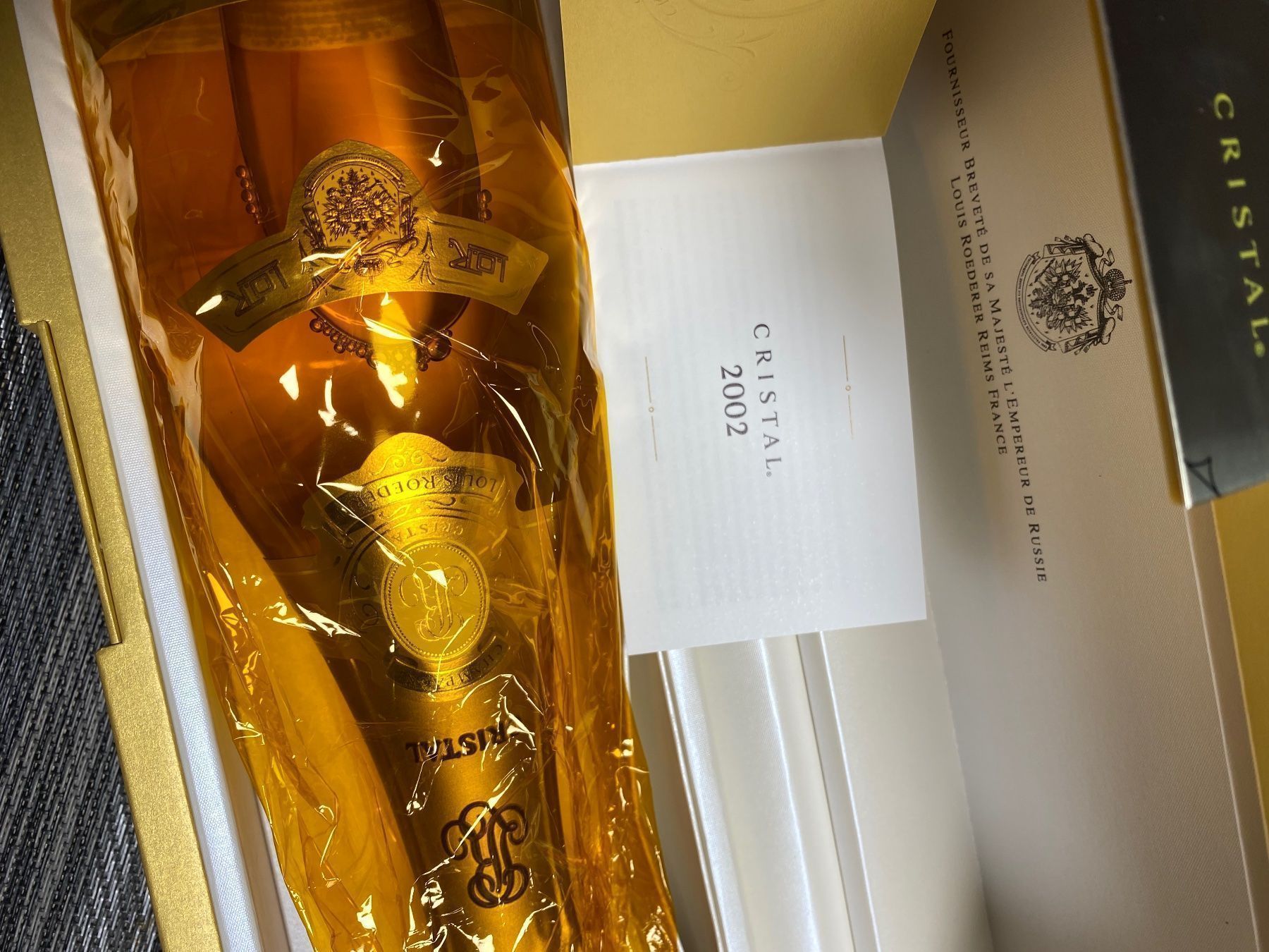 Louis Roederer Bevande alcoliche: CRISTAL LOUIS ROEDERER 2002 Mit 2 Gläser – Nuovo e nell'imballaggio originale da bütschwil venduto da dd03 3