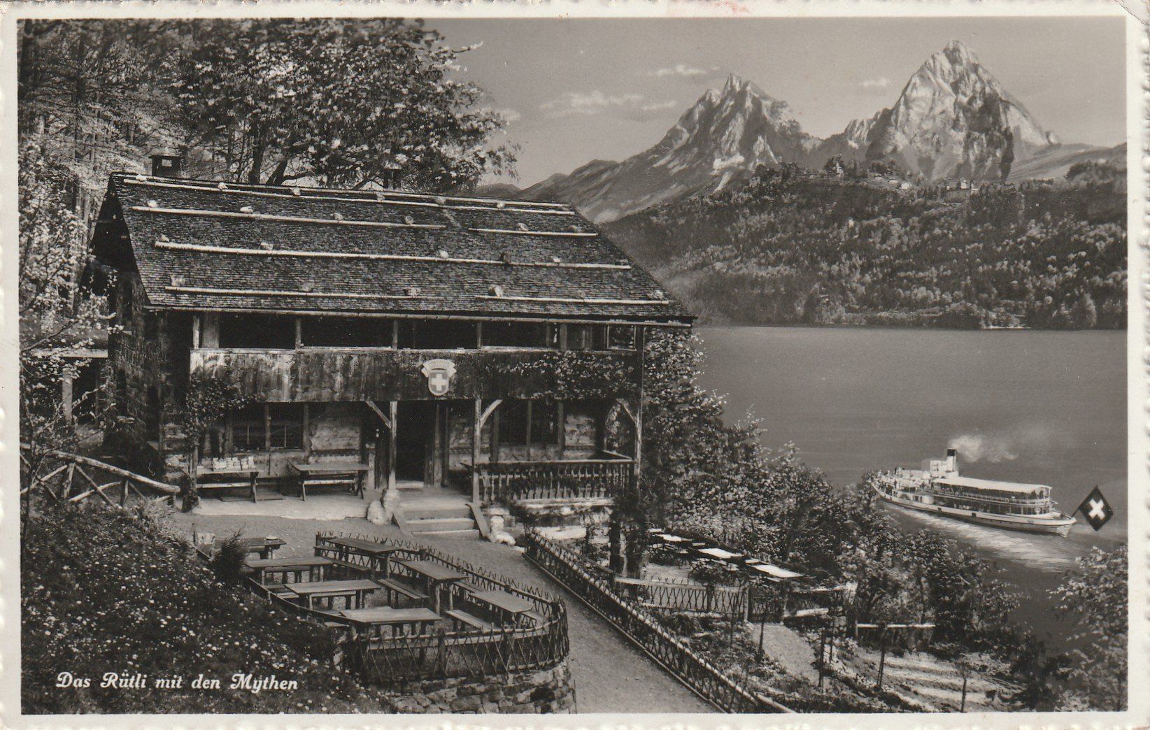 Cartes postales: Rütli mit Dampfschiff – D'occasion à Rorschacherberg par fratovi2
