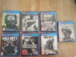 Sammlung Call of Duty 7er Mega-Set Shooter Set PS4 / PS5 TOP
