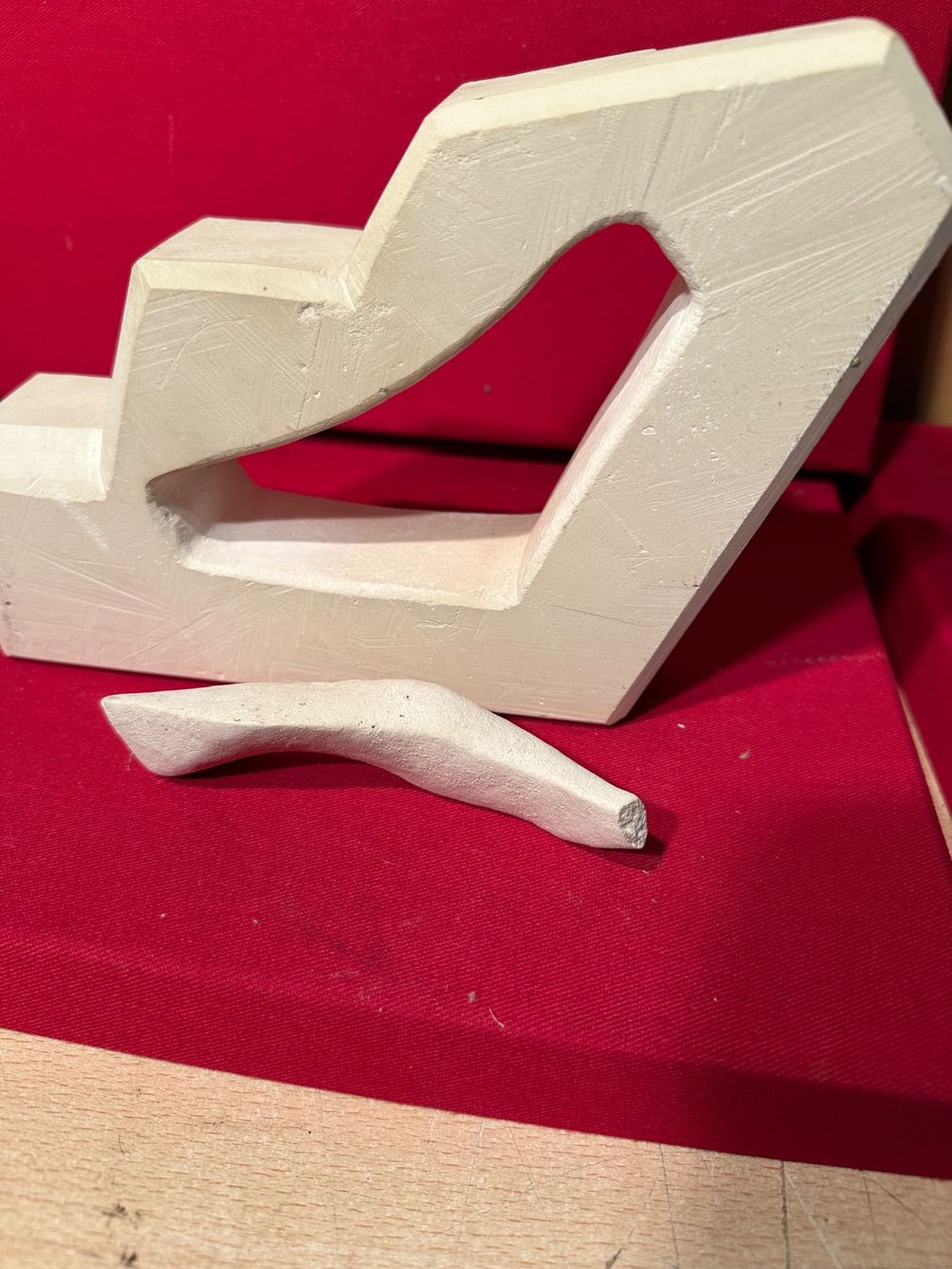 Statuette: Sculpture abstraite en gips design moderne et unique! – Usato da Lausanne venduto da artnouveau04