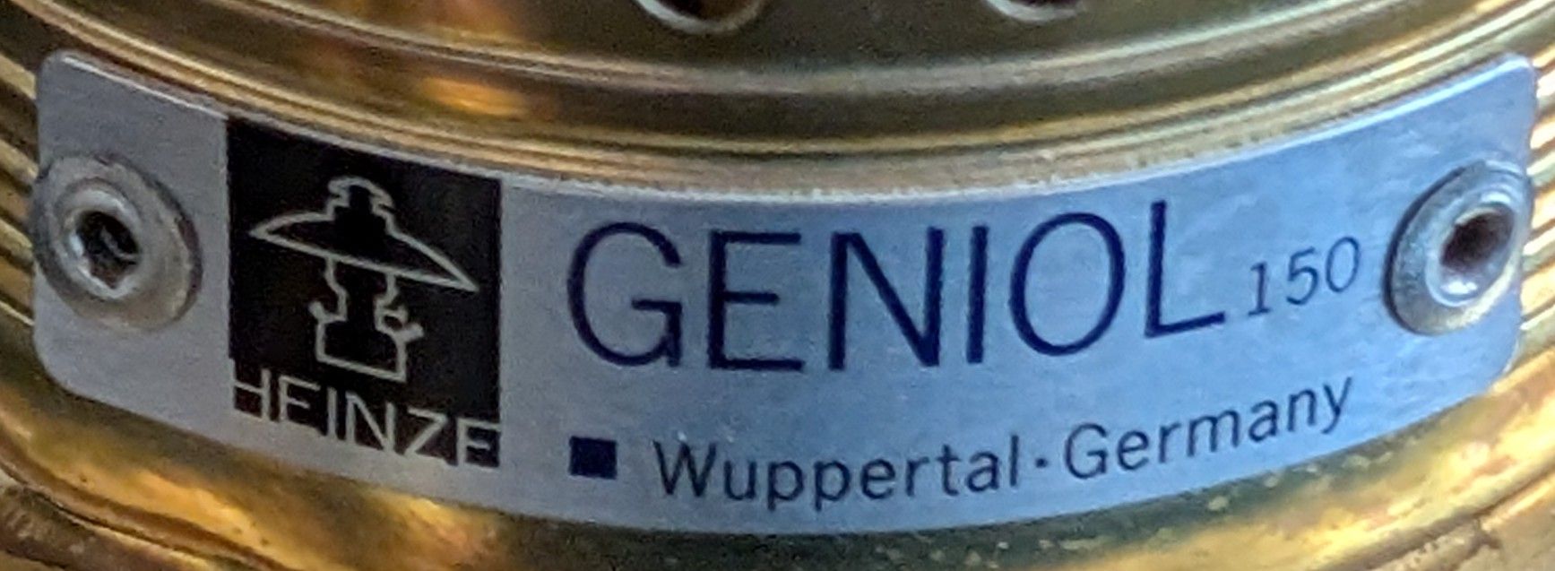 Lampade & Luci: Geniol 150 Messinglampe – Usato da Wädenswil venduto da Wolfsblutig 1