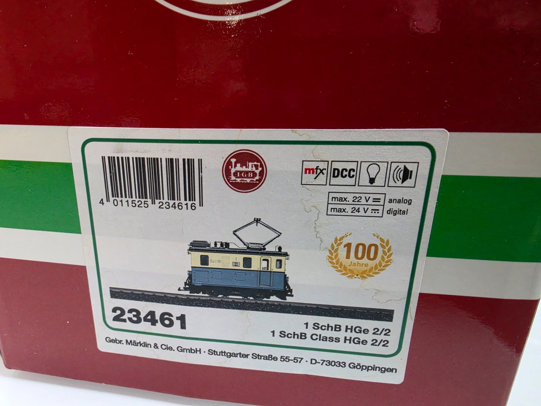 LGB Modellini di ferrovie: LGB  SchB HGe2/2  23461 – Nuovo e nell'imballaggio originale da Neuenhof venduto da ludovicco 1