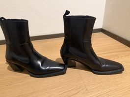 Vagabond Stiefeletten Schwarz Leder, Grösse 41