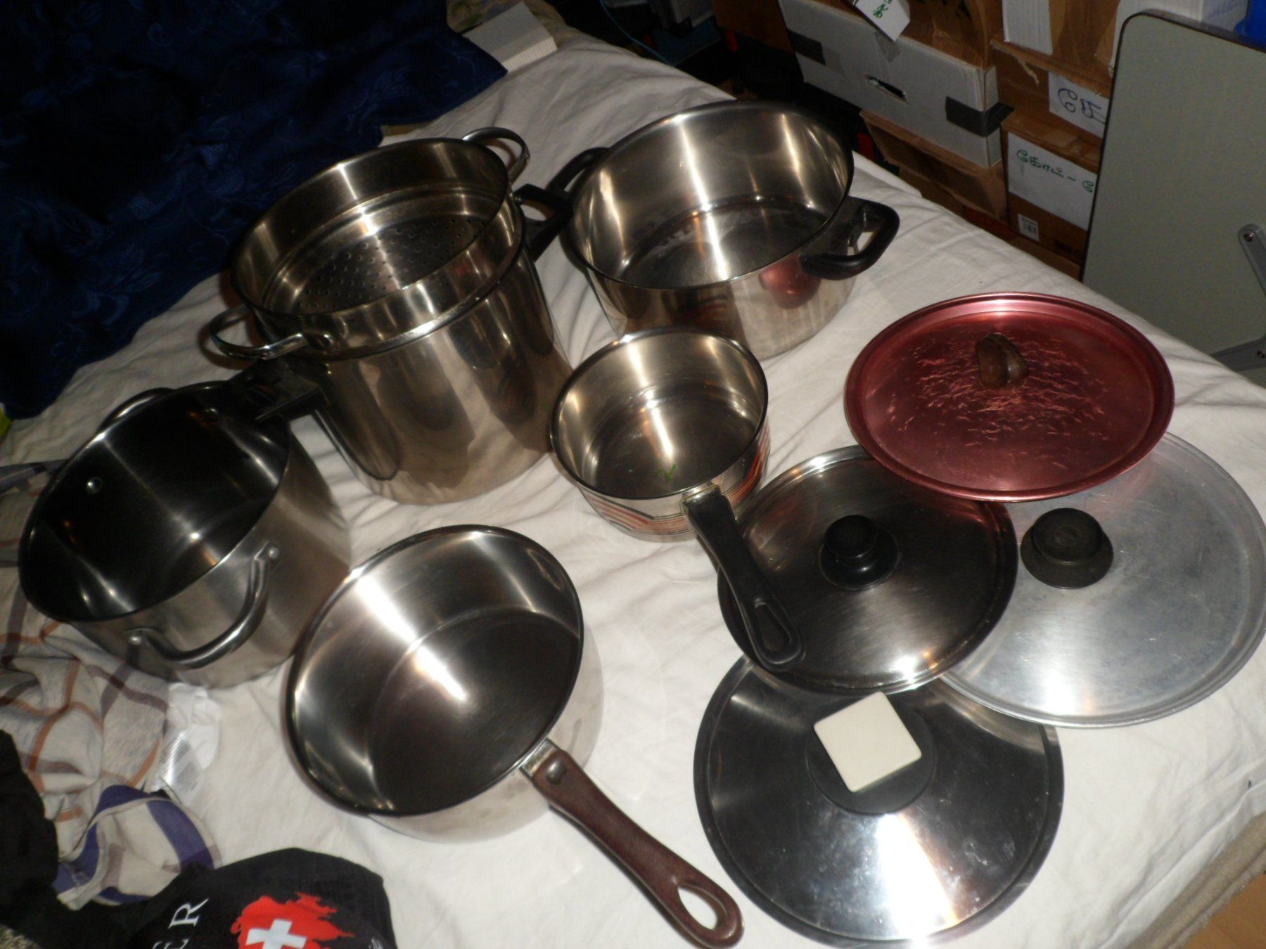 Padelle: pfanne mit deckel 6stk+4stk/10teile  silfer – Usato da Zuchwil venduto da t.rachel 3