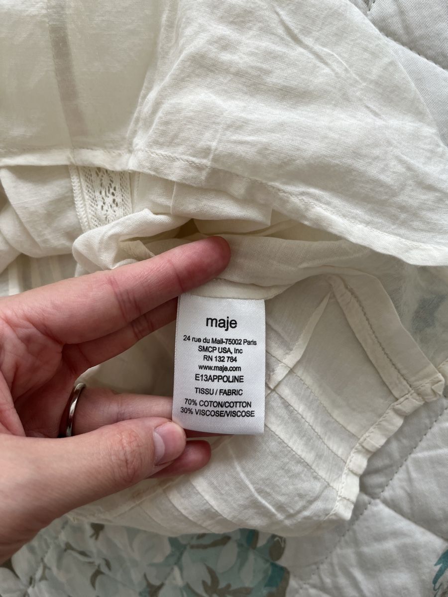 Maje Blusen: Maje Bluse Cream Gr 1 – Neu (gemäss Beschreibung) aus Pfäffikon SZ von Zitrone_100 3