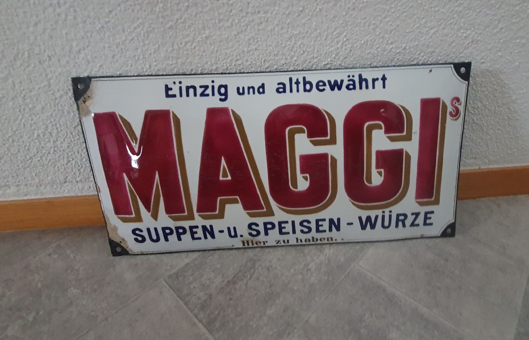Maggi Schilder: Emailschild Maggi – Gebraucht aus Neuenkirch von etaner62 2