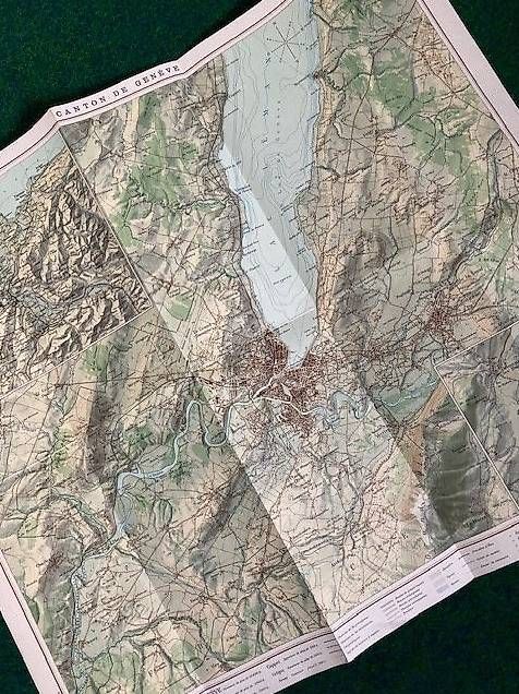 Cartine & Atlanti: 2 alte Schülerkarten – Usato da Weinfelden venduto da ehckk56 1