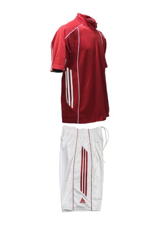 Adidas Basketball Set Polo + Shorts/Clima/rot/weiss /Gr.3XLT