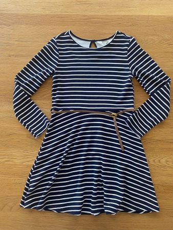 Robe manches longues marinière H&M 122/128