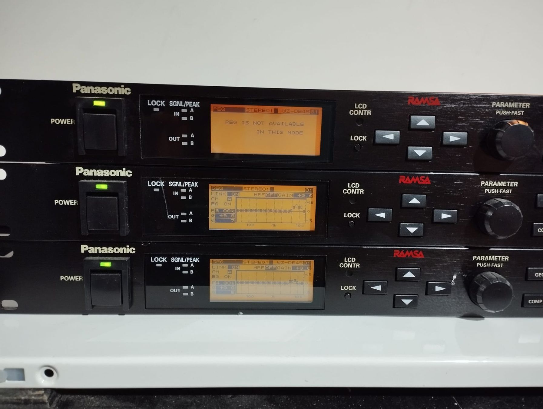 Panasonic Equalizzatori: RAMSA Panasonic - DIGITAL Audio EQ WZ-DE45 – Usato da Koppigen venduto da connect1 1
