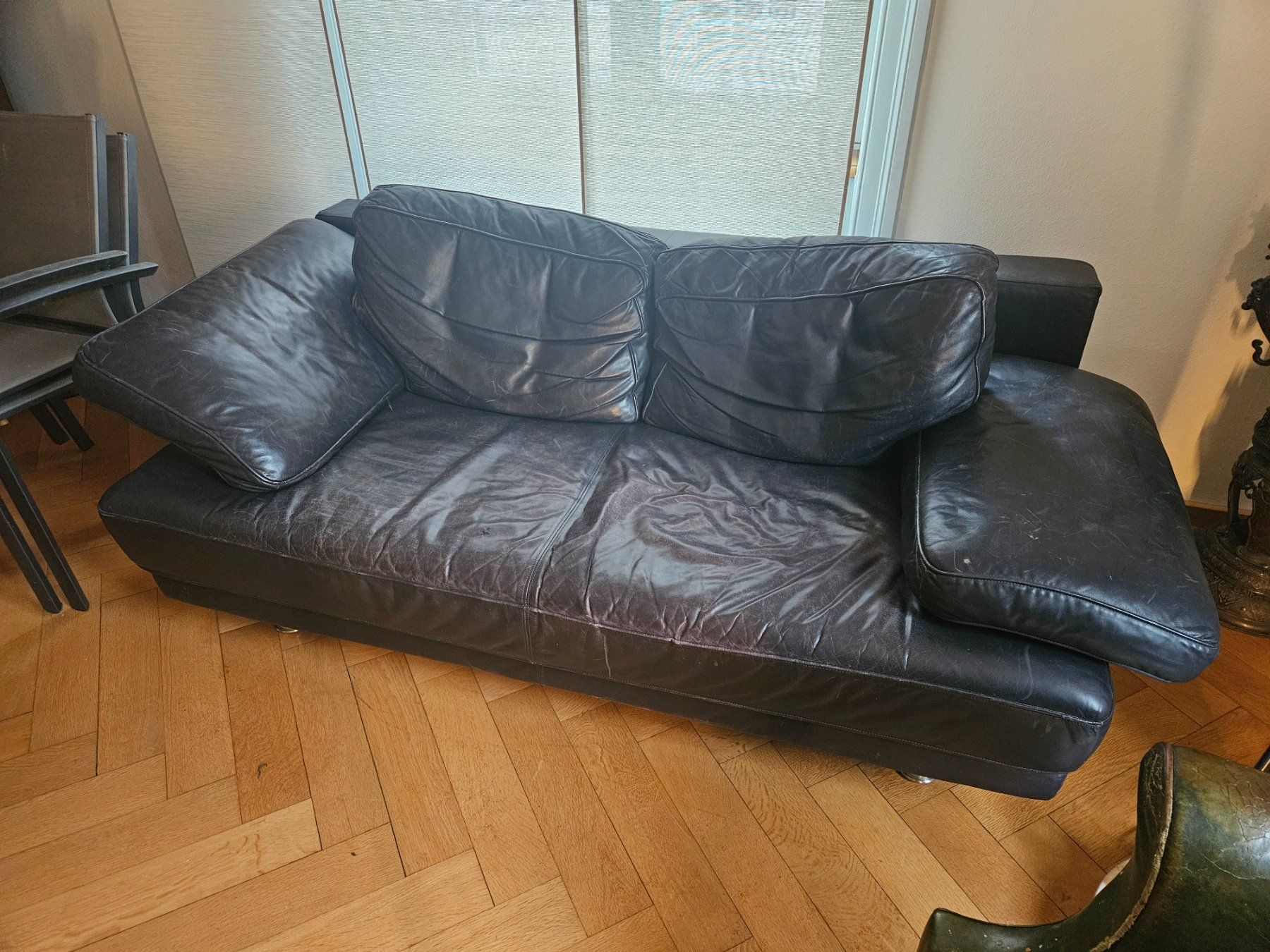 Divani: Ledersofa schwarz – Usato da Oberwil BL venduto da Cla_Hu