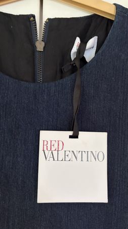 RED Valentino Designer-Kleid Dunkelblau, Gr. IT 40 – mit Ori