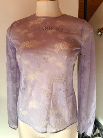 WOLFORD Frankie Top long Sleeves , Grösse XS (Lila)