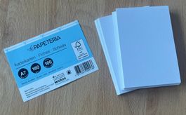 Karteikarten, weiss, etwa 40 Stk