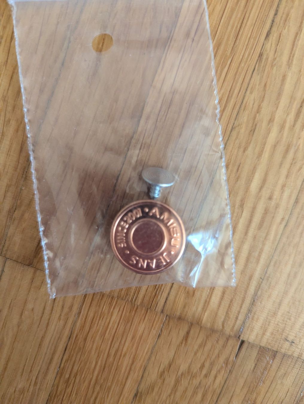 Bottoni: Jeans Knopf, neu, Kupfer Farbe – Nuovo e nell'imballaggio originale da JONA venduto da gin_yl55