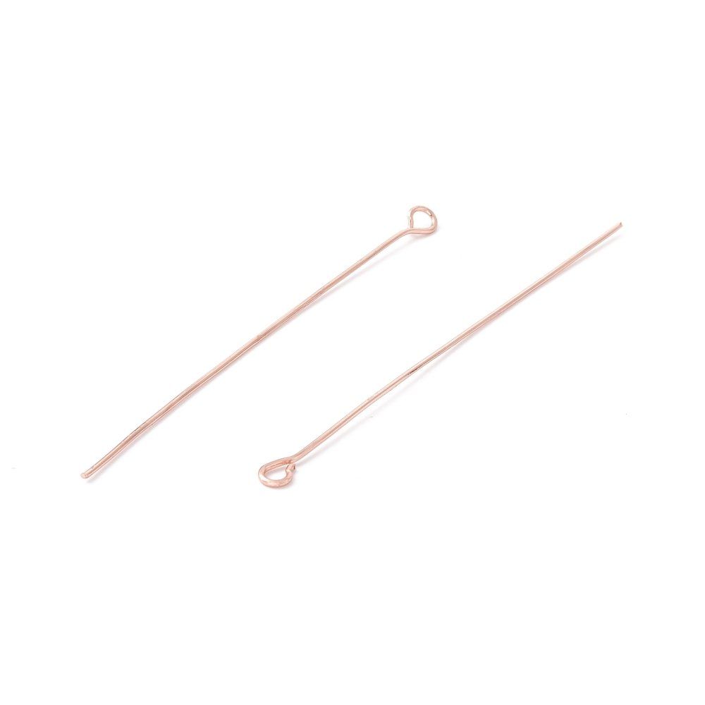 Penna & Evidenziatori: 10 Kettelstifte Messing rose-gold 50mm – Nuovo (secondo la descrizione) da Alpnachstad venduto da perlengaby 2
