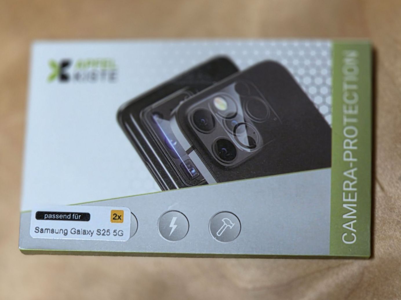 Panzerglass Cover & Protezioni schermo: Samsung Galaxy S25 Kamera Objektiv Protector (2er Set) – Nuovo (secondo la descrizione) da Basadingen venduto da NekoBricks