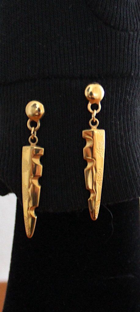 Orecchini pendenti & Orecchini a lobo: Neu, Ohrhänger Modeschmuck, Länge ca. 4.3 cm – Usato da Locarno venduto da madame-tus-sauds 4