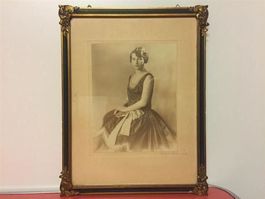 Schöne Alte Foto Damen Porträt Signiert