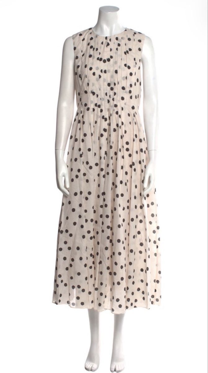 Max Mara Vestiti: MAX MARA Polka Dot weiss/schwarz Grösse L  – Usato da Maur venduto da my_private_sale