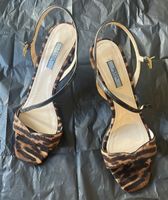 PRADA Cavolino Sandaletten – Ocelot Print – Gr. 39,5
