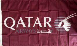Qatar Airways Fahne 150 x 90 Katar Flugzeug Airbus Boeing