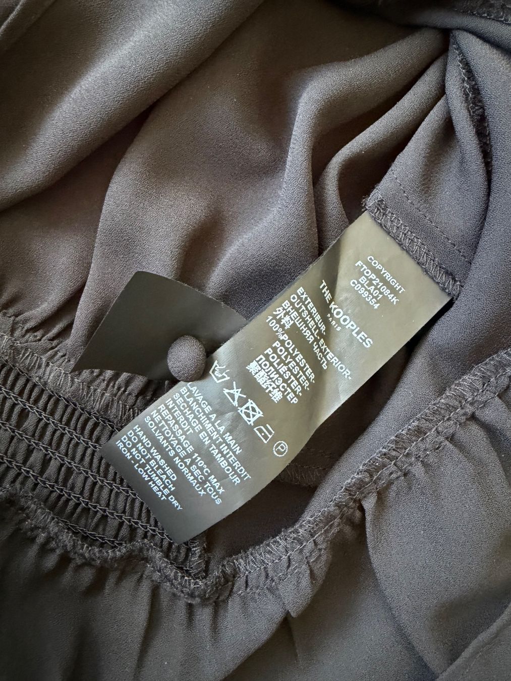 Kooples Camicette: THE KOOPLES Blouse noire taille 0 XS – Usato da Genève venduto da alfalfa 3