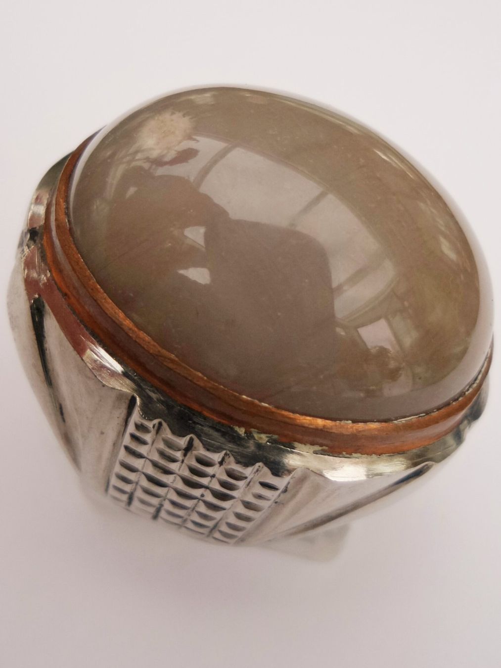 Anelli: Grosser Ring mit grauem Stein – Nuovo (secondo la descrizione) da Zürich venduto da Bieter04 4
