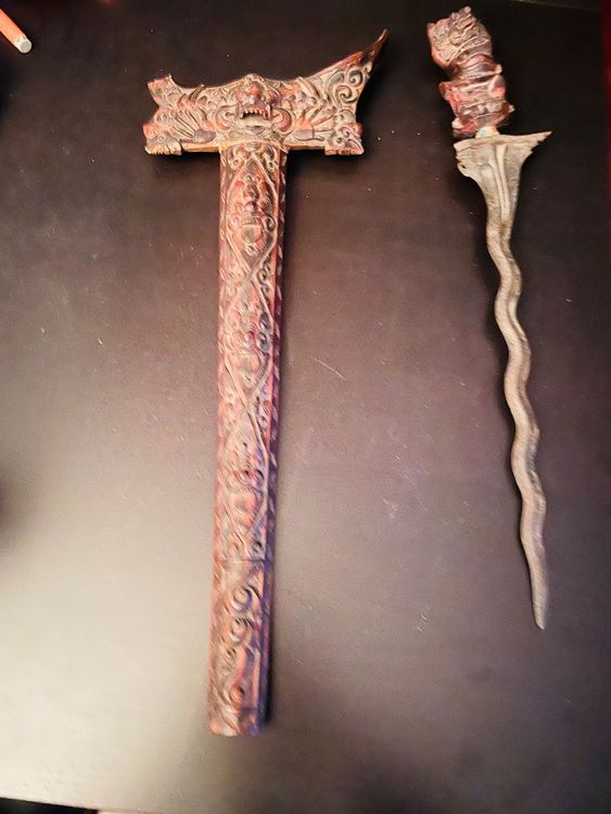 Balinesischer Keris Meteorit Klinge Messer Dolch Schwert | Kaufen auf ...