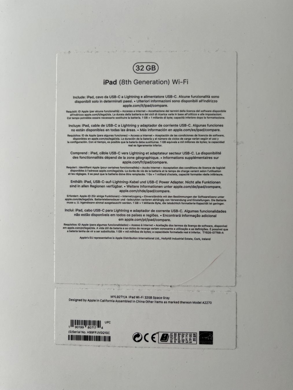 Apple Tablet PC: Ipad 8th Generation  Wi-Fi – Gebraucht aus Lyss von  2