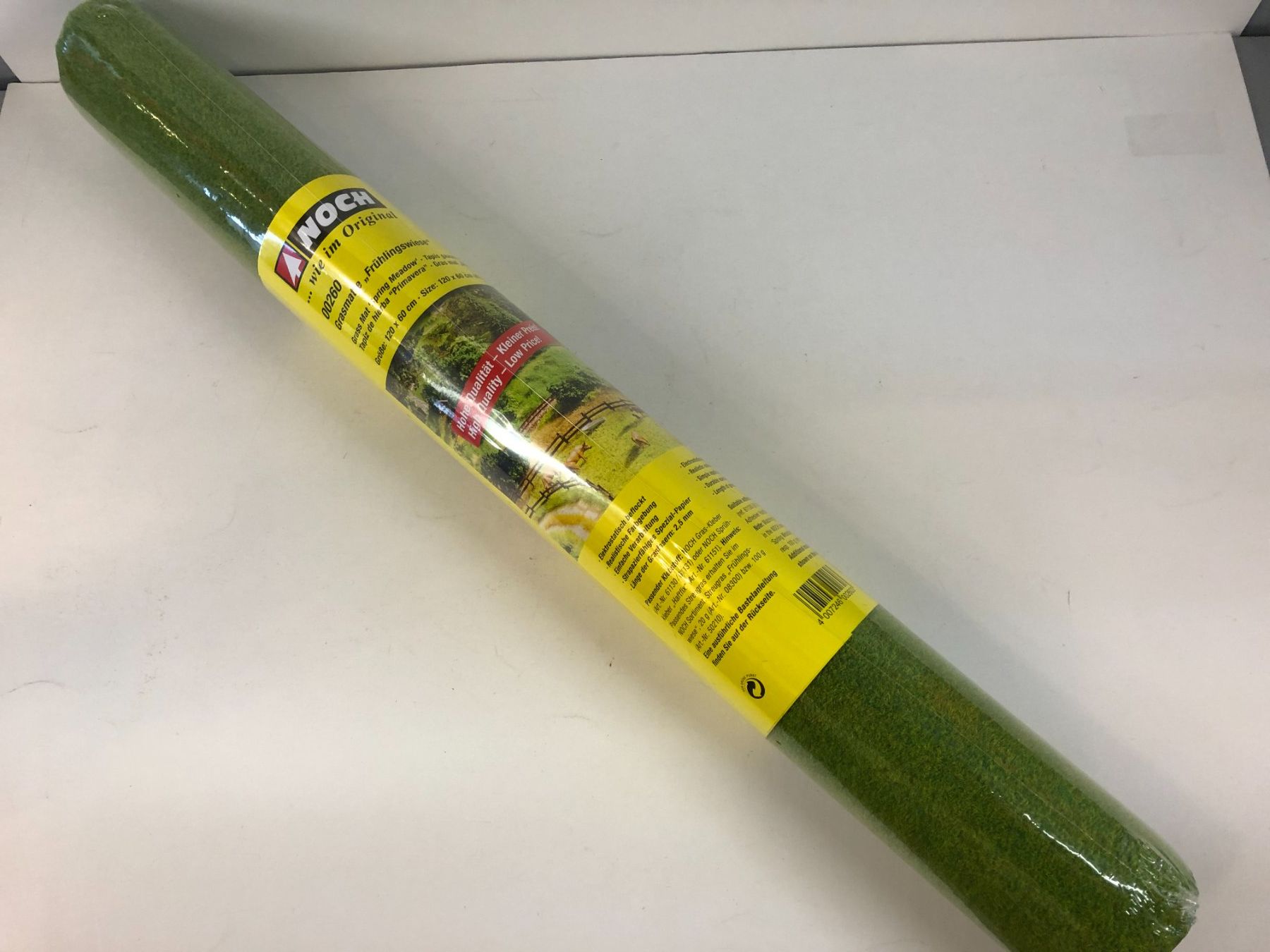 Noch Modellini di ferrovie: Noch 00260 Grasmatte "Frühlingswiese" – Nuovo e nell'imballaggio originale da Rodersdorf venduto da Joerg11