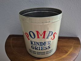 Alte Pomps Kinder Griess Blechdose Vintage Reklame Sammler