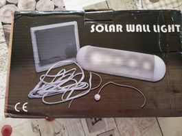 Solar Wandleuchte mit Akku & 2m Kabel, ideal für Sommerab...